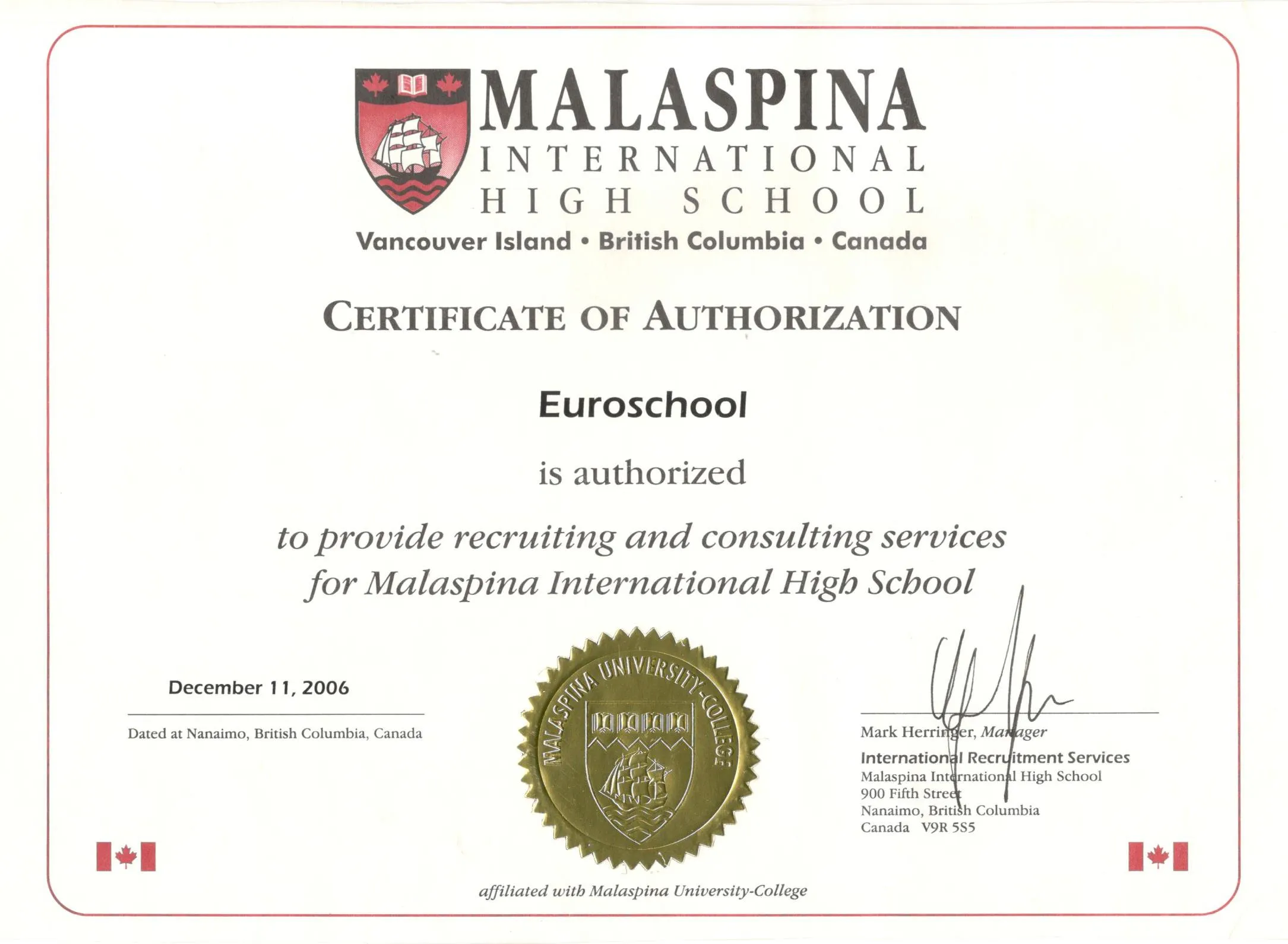 Certificate 26